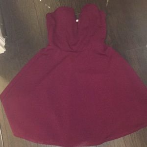 Maroon dress